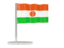 Niger. Flag pin. Download icon.