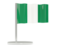 Nigeria. Flag pin. Download icon.