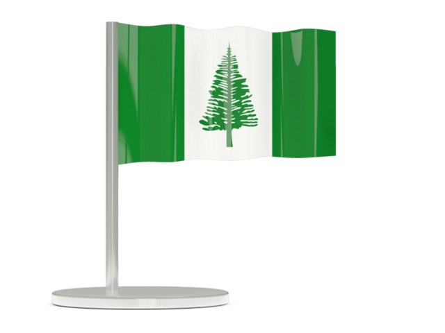Flag pin. Download flag icon of Norfolk Island at PNG format