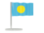 Palau. Flag pin. Download icon.