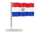 Paraguay. Flag pin. Download icon.
