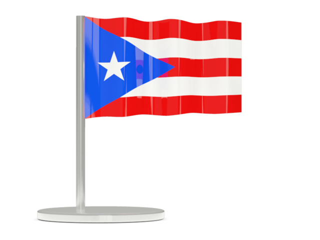 Флажок-булавка. Скачать флаг. Пуэрто-Рико