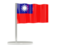 Taiwan. Flag pin. Download icon.