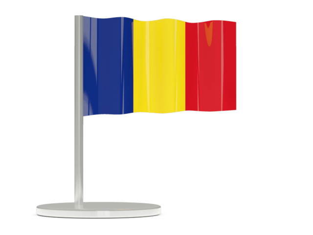 Flag pin. Download flag icon of Romania at PNG format