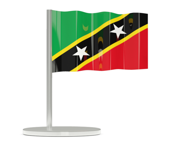 Flag pin. Download flag icon of Saint Kitts and Nevis at PNG format