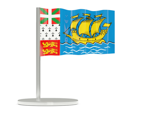 Flag pin. Download flag icon of Saint Pierre and Miquelon at PNG format