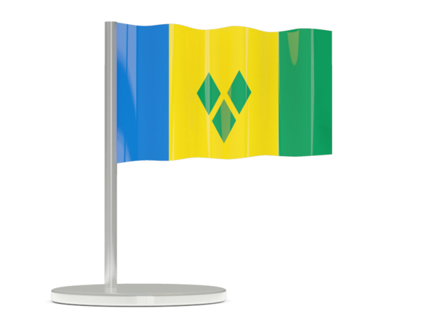Flag pin. Download flag icon of Saint Vincent and the Grenadines at PNG format