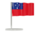 Samoa. Flag pin. Download icon.