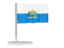 San Marino. Flag pin. Download icon.