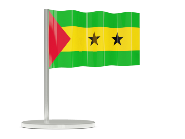 Flag pin. Download flag icon of Sao Tome and Principe at PNG format