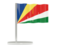 Seychelles. Flag pin. Download icon.