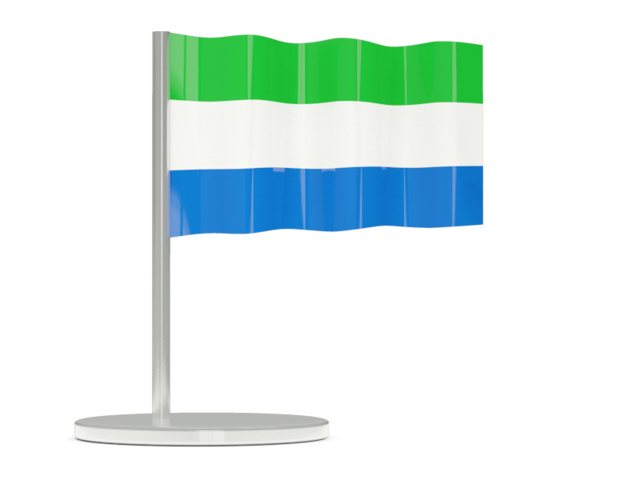 Flag pin. Download flag icon of Sierra Leone at PNG format