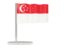 Singapore. Flag pin. Download icon.