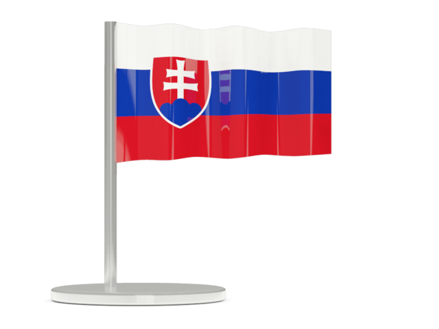 Флажок-булавка. Скачать флаг. Словакия