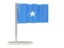 Round icon. Illustration of flag of Somalia