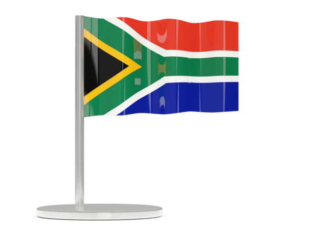 Flag pin. Download flag icon of South Africa at PNG format