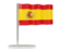 Spain. Flag pin. Download icon.