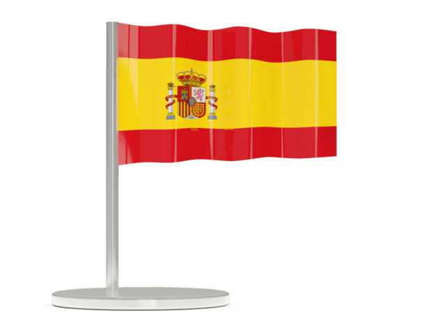 Flag pin. Download flag icon of Spain at PNG format