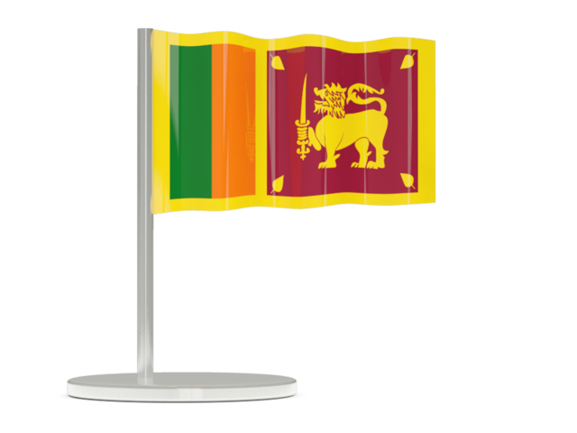 Флажок-булавка. Скачать флаг. Шри-Ланка