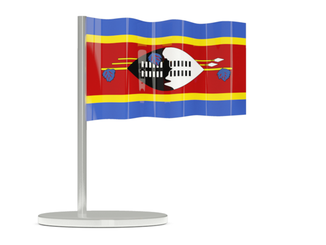 Флажок-булавка. Скачать флаг. Свазиленд