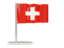 Switzerland. Flag pin. Download icon.