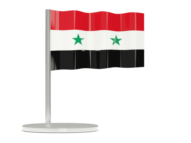 Flag pin. Download flag icon of Syria at PNG format