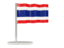 Thailand. Flag pin. Download icon.