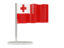 Tonga. Flag pin. Download icon.
