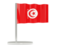 Tunisia. Flag pin. Download icon.