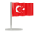 Turkey. Flag pin. Download icon.