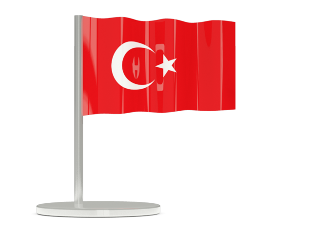 Flag pin. Download flag icon of Turkey at PNG format