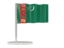 Turkmenistan. Flag pin. Download icon.