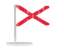 Flag of state of Alabama. Flag pin. Download icon