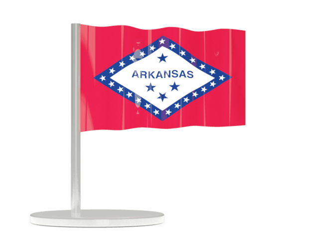 Флажок-булавка. Загрузить иконку флага штата Арканзас
