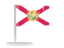 Flag of state of Florida. Flag pin. Download icon
