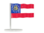 Flag of state of Georgia. Flag pin. Download icon