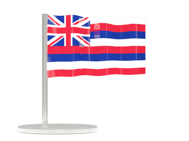Flag pin. Download flag icon of Hawaii