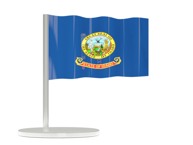 Flag pin. Download flag icon of Idaho