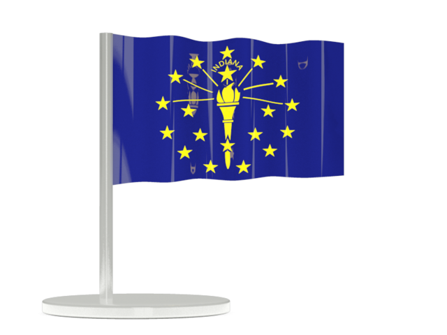 Flag pin. Download flag icon of Indiana