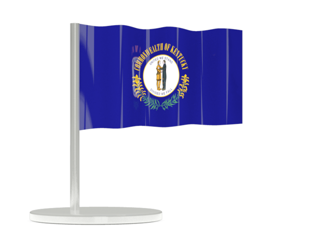 Flag pin. Download flag icon of Kentucky