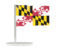 Flag of state of Maryland. Flag pin. Download icon
