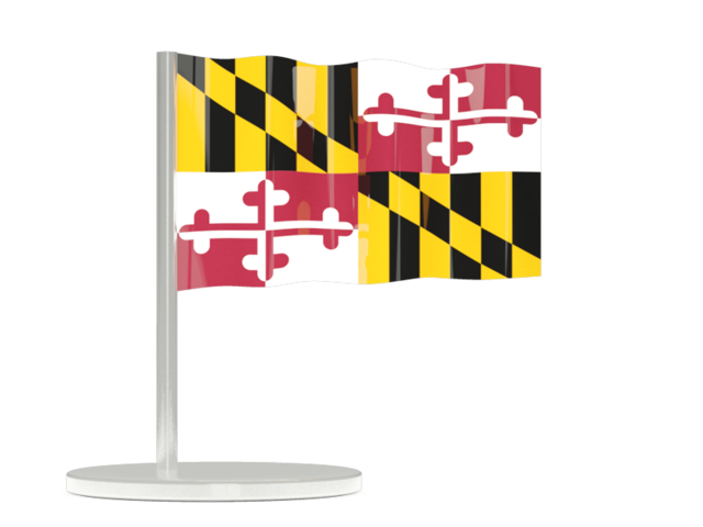 Flag pin. Download flag icon of Maryland
