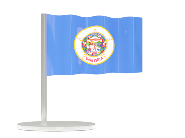 Флажок-булавка. Загрузить иконку флага штата Миннесота