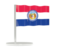 Flag of state of Missouri. Flag pin. Download icon