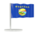 Flag of state of Montana. Flag pin. Download icon