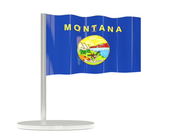 Flag pin. Download flag icon of Montana