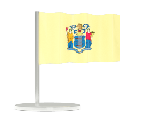 Flag pin. Download flag icon of New Jersey