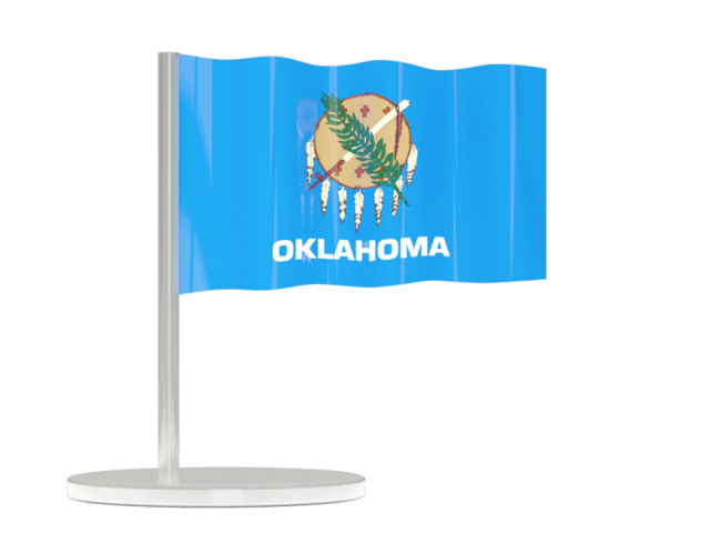 Flag pin. Download flag icon of Oklahoma