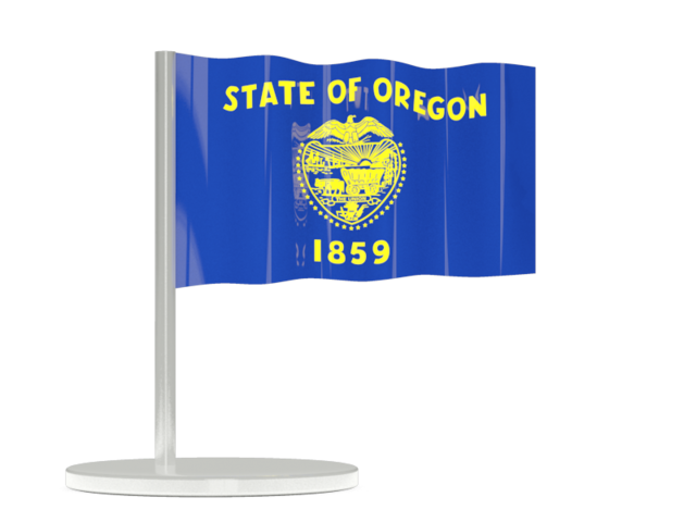 Flag pin. Download flag icon of Oregon