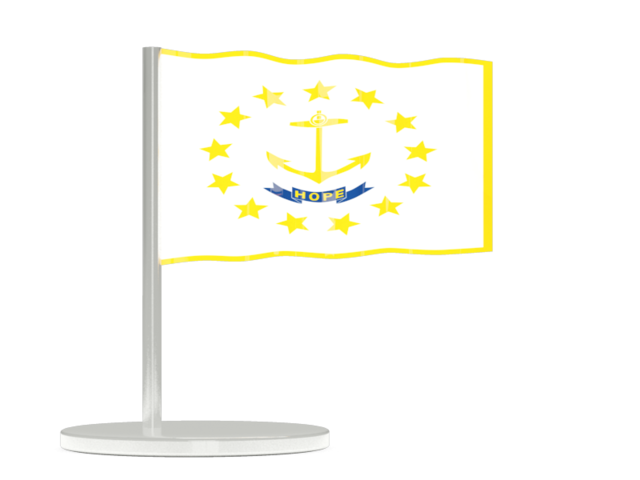 Flag pin. Download flag icon of Rhode Island
